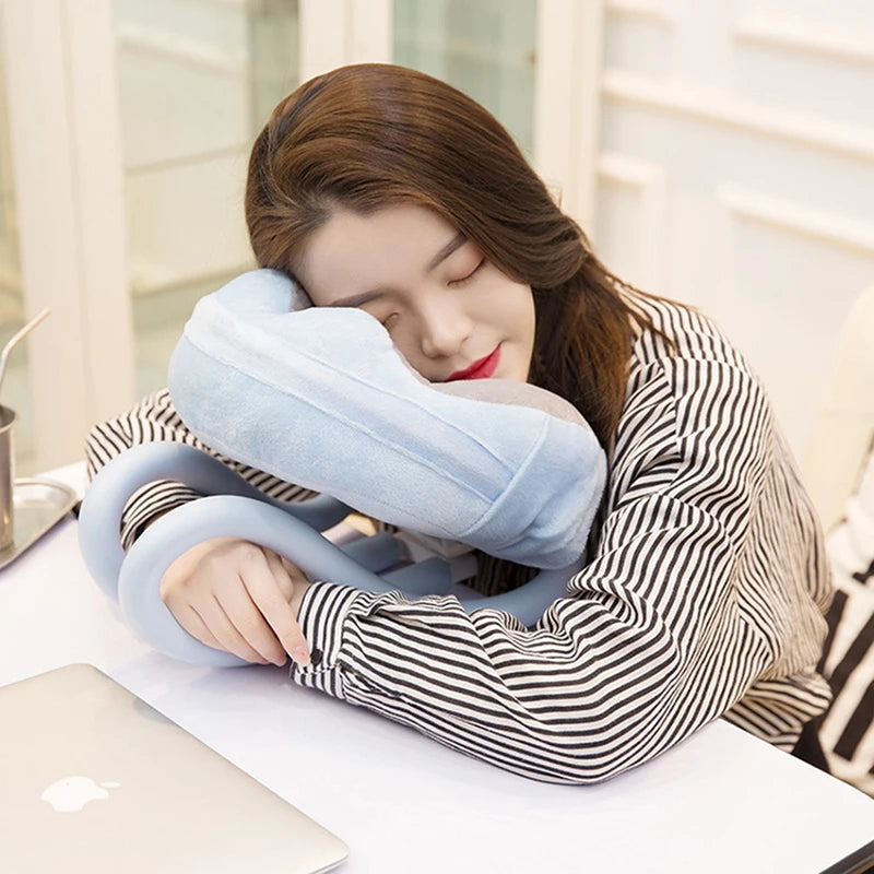 U-Shaped Memory Foam Phone Holder & Neck Pillow