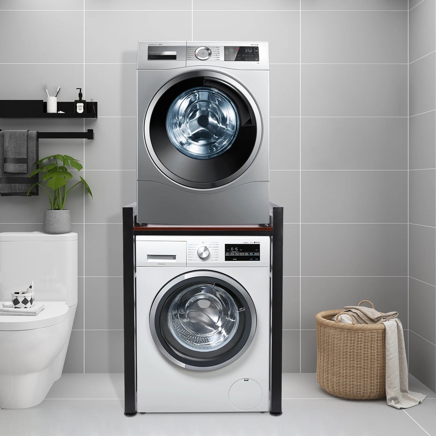 Heavy-Duty Washer and Dryer Storage Shelf Organizer