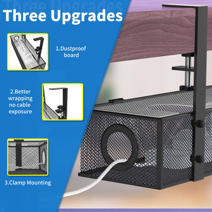 Under Desk Cable Organizer Tray
