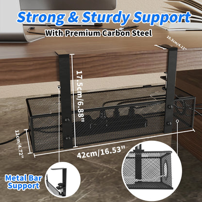 Under Desk Cable Organizer Tray