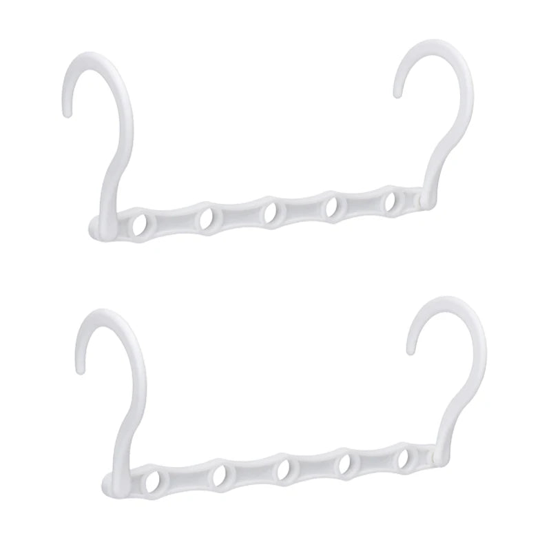 Multifunctional 5-Hole Folding Plastic Hanger – Space-Saving & Windproof