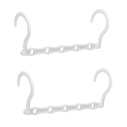 Multifunctional 5-Hole Folding Plastic Hanger – Space-Saving & Windproof