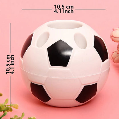 Soccer Shape Pen Pencil & Toothbrush Holder