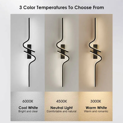 Modern Long Strip LED Wall Lamp