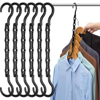 Multifunctional 5-Hole Folding Plastic Hanger – Space-Saving & Windproof