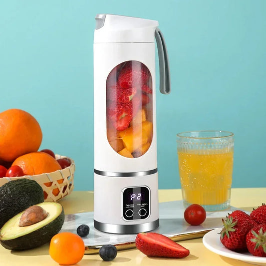 Electric Juicer Mini Portable Blender 8-Blade Juice Maker