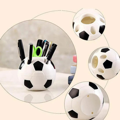 Soccer Shape Pen Pencil & Toothbrush Holder