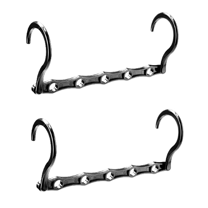 Multifunctional 5-Hole Folding Plastic Hanger – Space-Saving & Windproof
