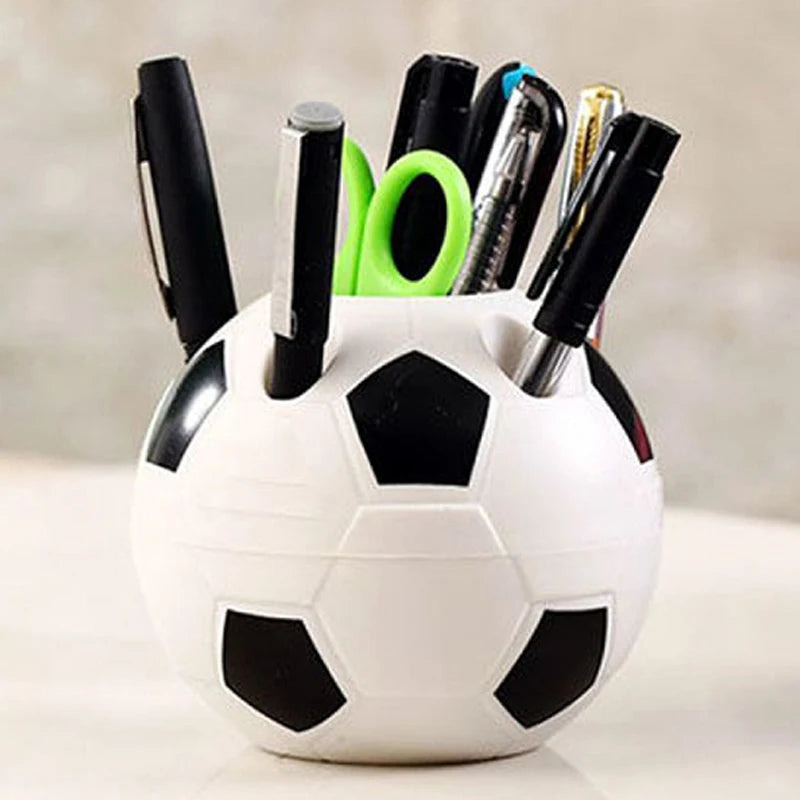 Soccer Shape Pen Pencil & Toothbrush Holder