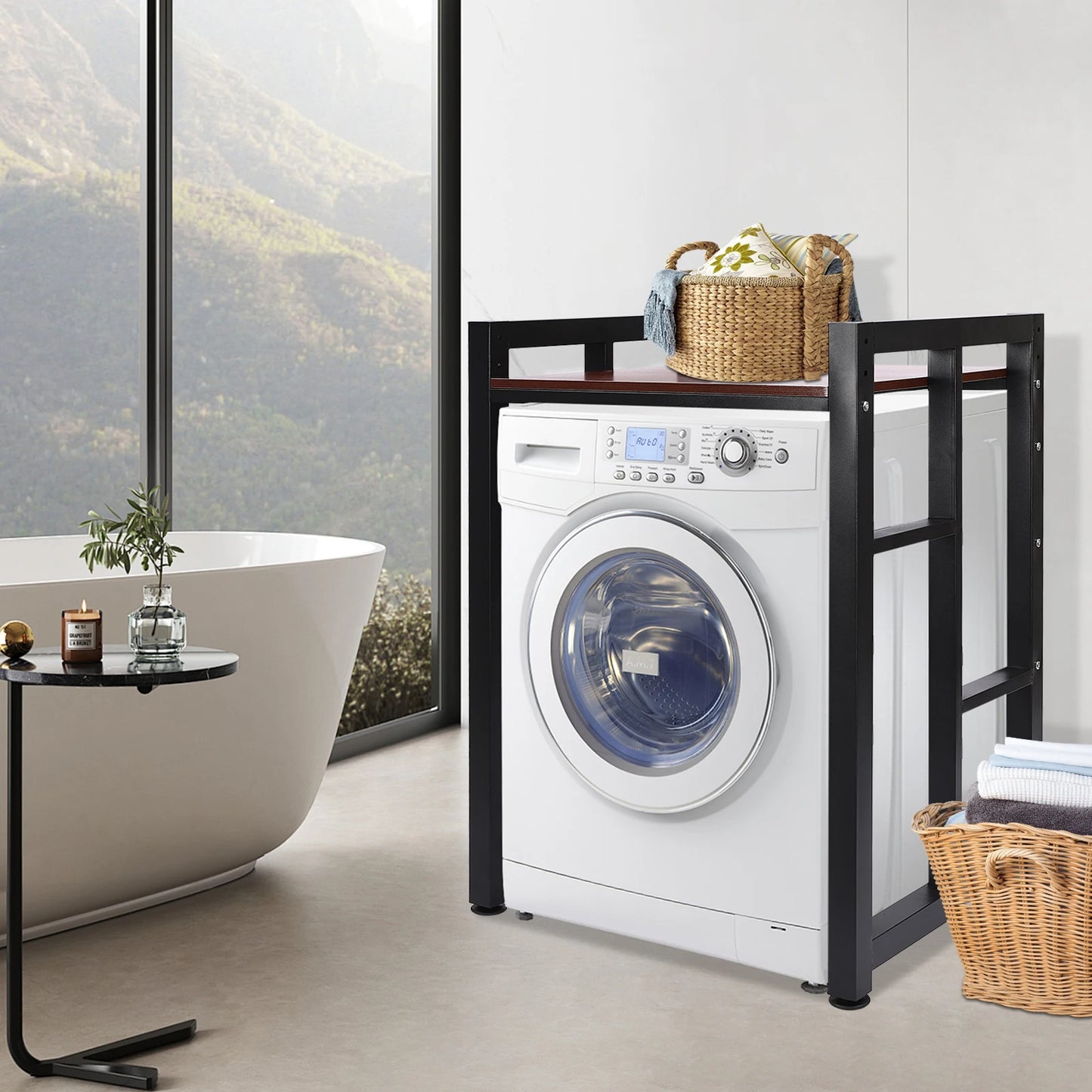 Heavy-Duty Washer and Dryer Storage Shelf Organizer