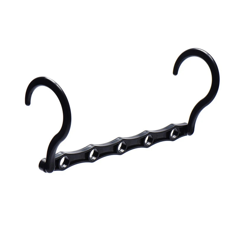 Multifunctional 5-Hole Folding Plastic Hanger – Space-Saving & Windproof