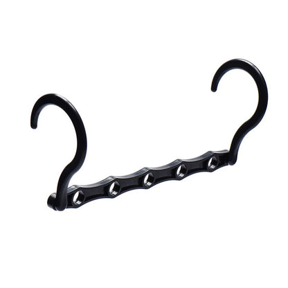 Multifunctional 5-Hole Folding Plastic Hanger – Space-Saving & Windproof