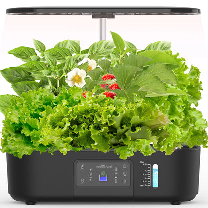 13-Pod Indoor Hydroponics Kit with LED Lights & Timer