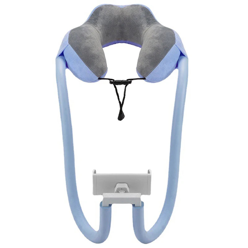 U-Shaped Memory Foam Phone Holder & Neck Pillow