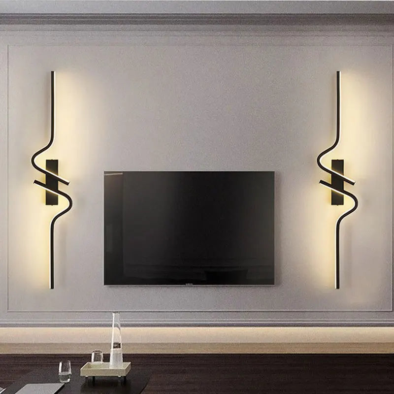 Modern Long Strip LED Wall Lamp