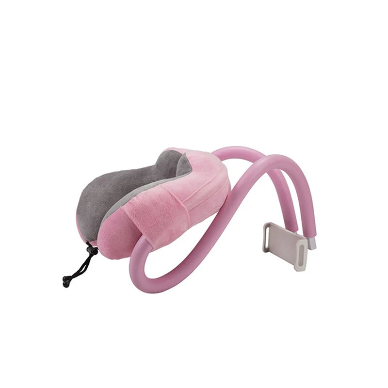 U-Shaped Memory Foam Phone Holder & Neck Pillow
